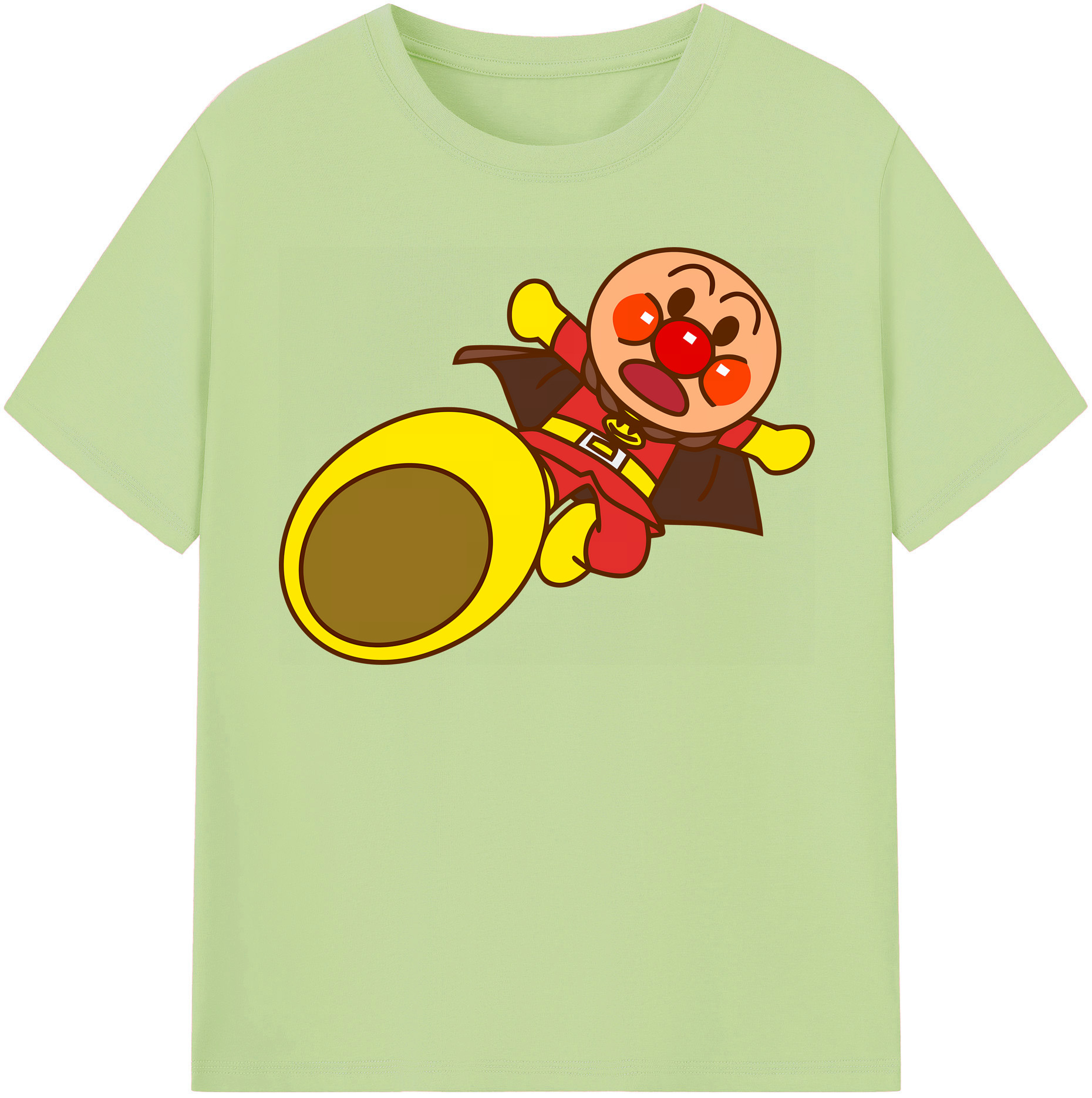 （画像用） アンパンマン Anpanman 綿100％半袖Tシャツ（フロントプリント）